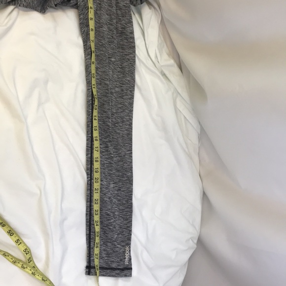 Reebok Athletic Black Heathered Leggings Size Medium - Picture 8 of 10